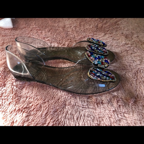 New Clear Flats with Sparkling Beads - Picture 4 of 8